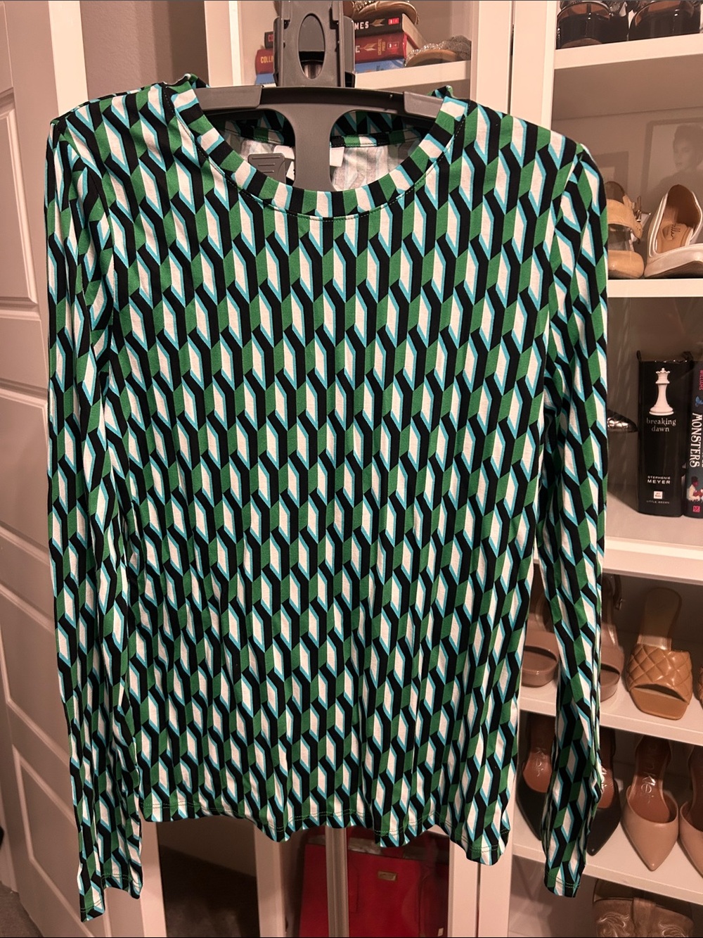 DVF x Target Skort Set - Green & Blue Geometric Top